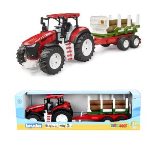 Bruder Roadmax Tractor with Forwarding Trailer & Tree Trunks